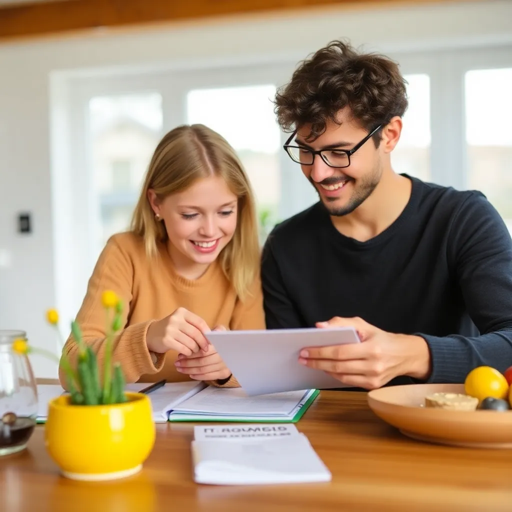 Financieel adviseur helpt gezin met financiële planning